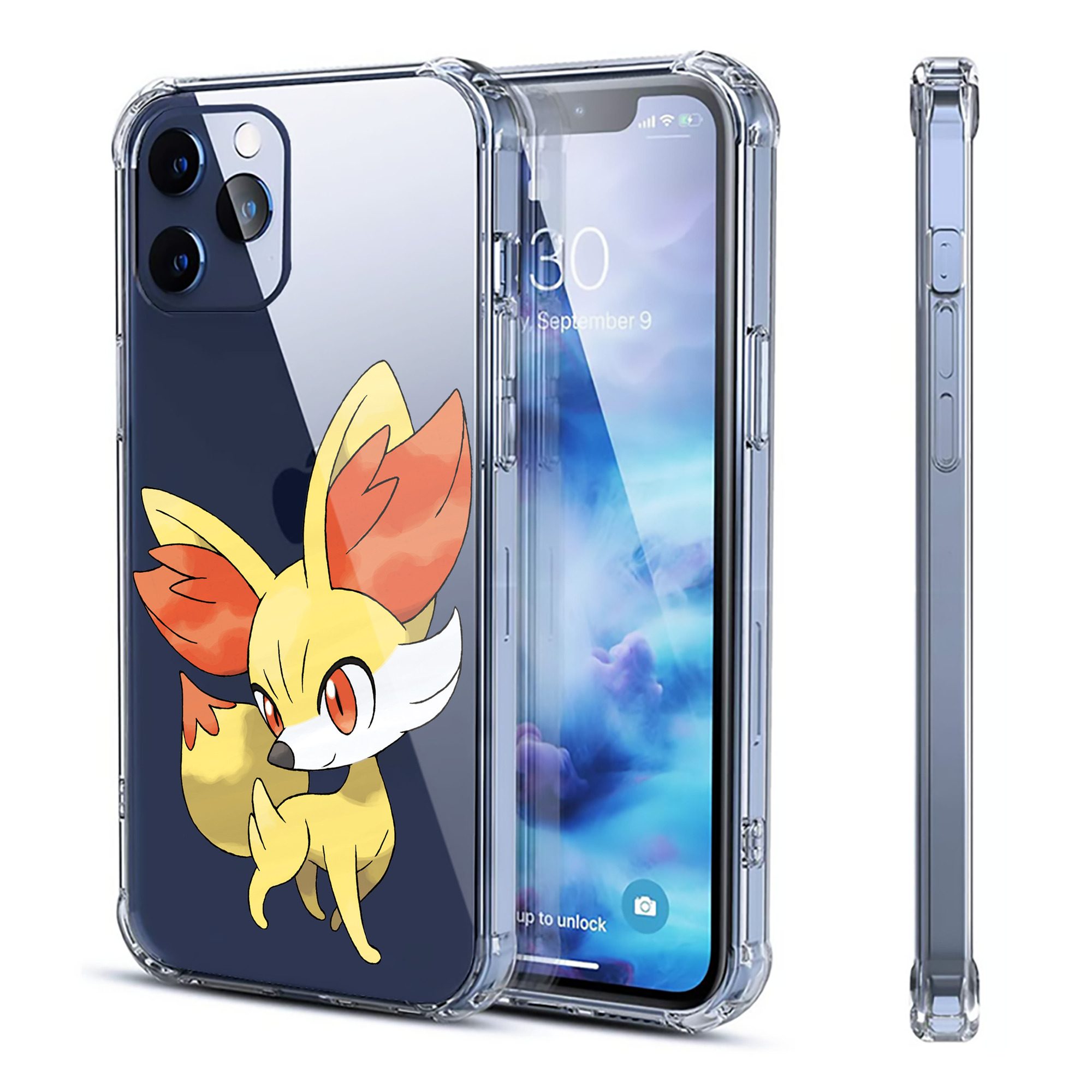 （画像用） ポケットモンスター Pokémon 【iPhone 12シリーズ対応】透明スマホケース（クリアソフトケース）